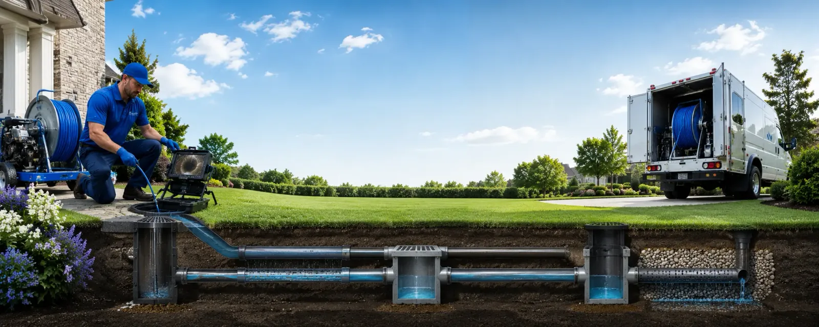 Outdoor drain cleaning information for Garland, NC